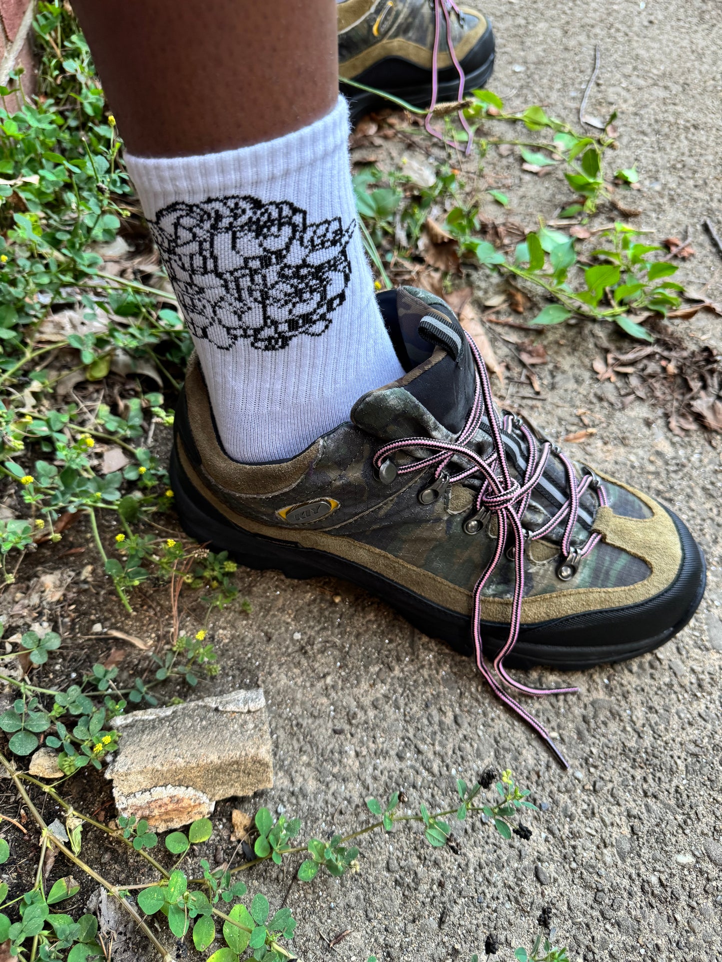 Scrambled ASL 3-pack socks